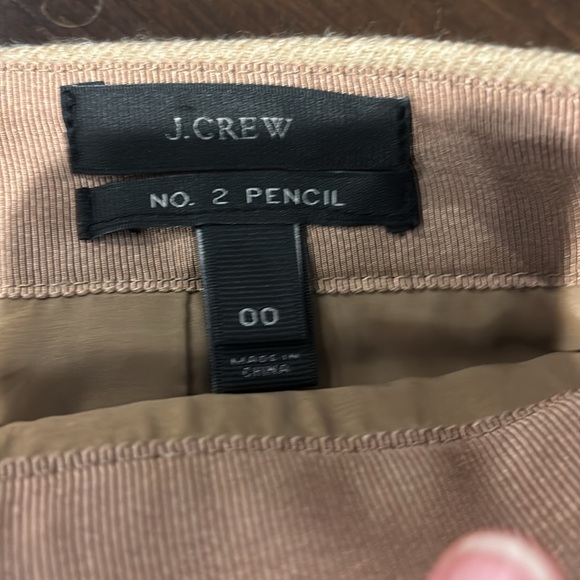 J. Crew No. 2 Pencil Skirt 100% Wool Camel/Tan Size 00 - Picture 2 of 5